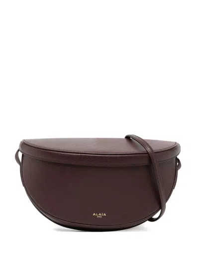 Alaïa Alaia Ew Shoulofr Mini Shoulder Handbag In Burgundy