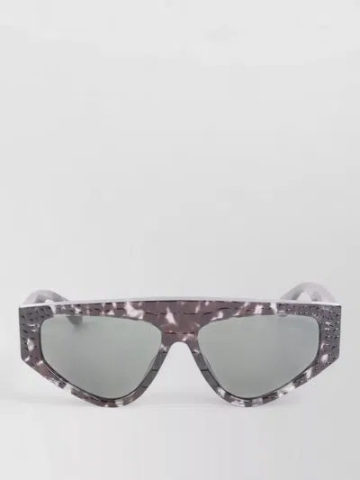 Alaïa Eyewear 97 Mask Acetate Geometric Sunglasses In Gray