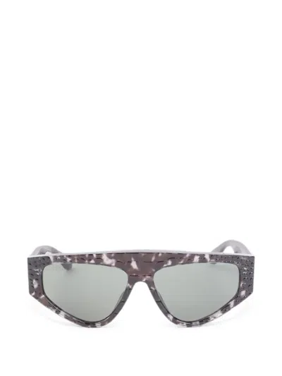 Alaïa Eyewear 97 Mask Sonnenbrille In Braun