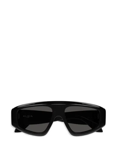 Alaïa Eyewear Geometric-frame Sunglasses In Black