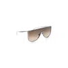 Alaïa Mask Sunglasses Metal Frame Gradient Lenses In Brown