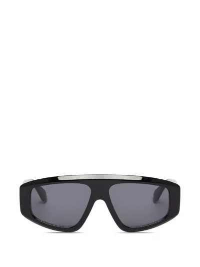 Alaïa Eyewear Mask Sonnenbrille In Schwarz