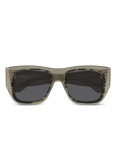 Alaïa Eyewear Rectangle Frame Sunglasses In Brown