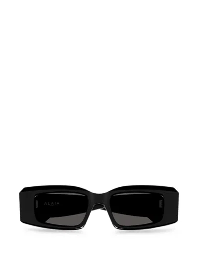 Alaïa Eyewear Rectangle-frame Sunglasses In Black