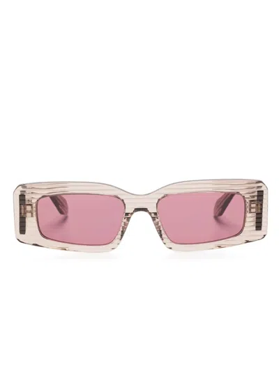 Alaïa Eyewear Rectangle-frame Sunglasses In Multi