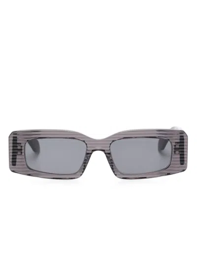 Alaïa Eyewear 직사각 프레임 선글라스 In Gray