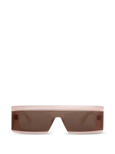 Alaïa Eyewear Eckige Sonnenbrille In Rosa