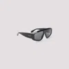 Alaïa Rectangular Frame Sunglasses Dark Lenses In Black