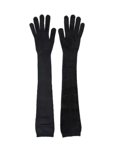 Alaïa Fabric Gloves In Black