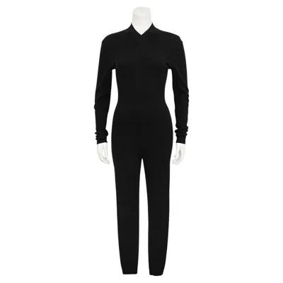 Pre-owned Alaïa Fall 1991 Alaia Black Knit Jumpsuit