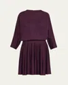 Alaïa Fine Gauge Linen 3/4-sleeve Skater Dress
