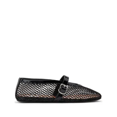 ALAÏA FISHNET BALLET FLATS