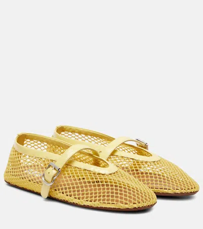 Alaïa Fishnet Ballet Flats