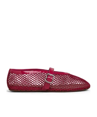 Alaïa Fishnet Ballet Flats In Multi