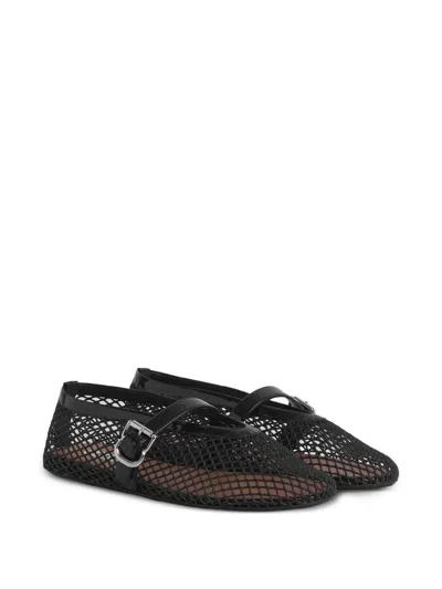 ALAÏA Alaïa Fishnet Ballet Flats
