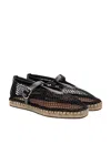 Alaïa Fishnet Espadrille Flat In Multi