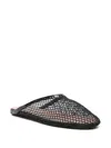 Alaïa Alaia Fishnet Flat Mules In Black
