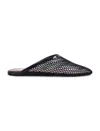 Alaïa Fishnet Flat Mules Rubber Sole In Multi