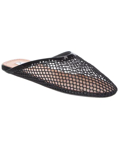 Alaïa Fishnet Mesh & Patent Mule In Black
