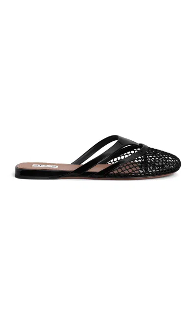 ALAÏA FISHNET MULES