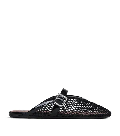Alaïa Fishnet Mules In Multi