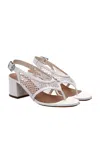 Alaïa Fishnet Sandal In Multi