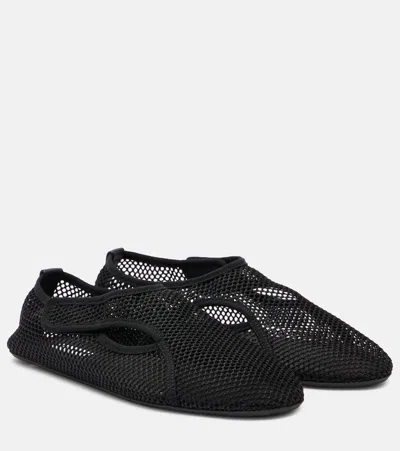 ALAÏA FISHNET SLIP-ON SHOES