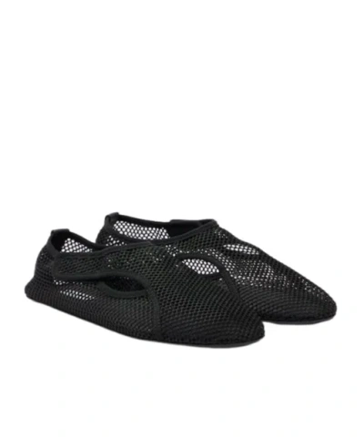 Alaïa Fishnet Slip-on Shoes In Black