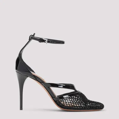 ALAÏA ALAÏA FISHNET TONG 90 SANDALS