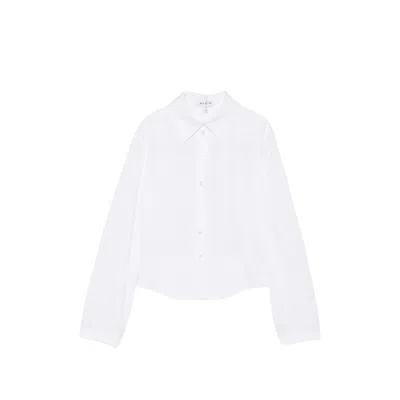 Alaïa Fitted Peplum Shirt In White