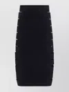 ALAÏA FITTED SKIRT WITH CUT-OUTS AND HIGH WAIST