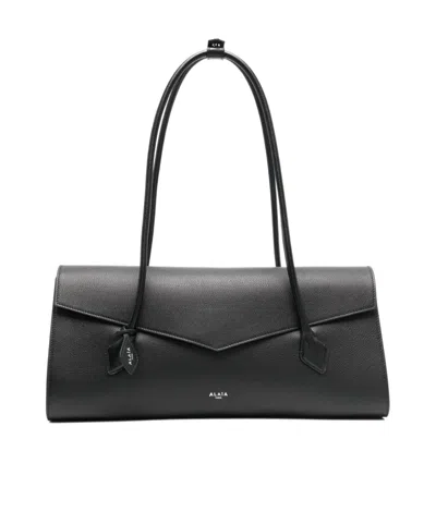 Alaïa Flap Shoulder Bag In Black