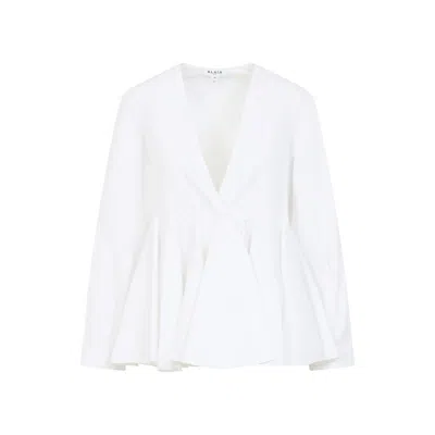 ALAÏA ALAÏA FLARE WHITE COTTON SHIRT