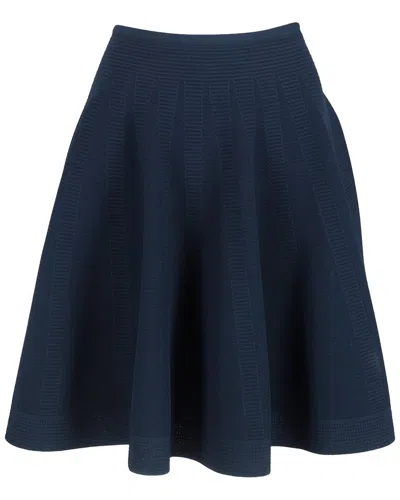 Alaïa Flared A-line Skirt In Blue