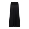 Alaïa Alaia Merino Wool Maxi Skirt In Black