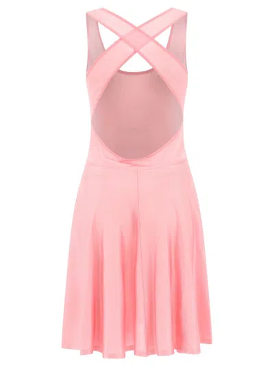 Alaïa Flared Dress In Pink