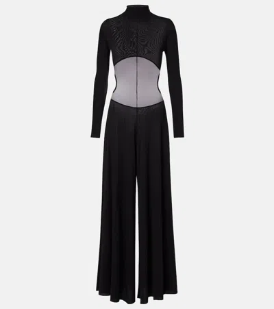 Alaïa Flared Jumpsuit In Black