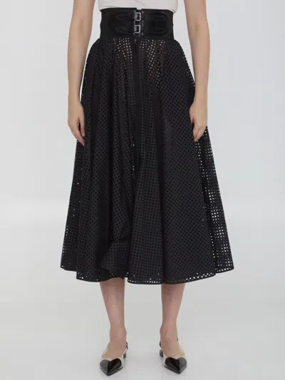 Alaïa Flared Skirt In Black