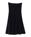 Alaïa Cashmere Flared Skirt In Black