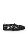 Alaïa Flat Ballerinas In Interwoven Lamb Leather
