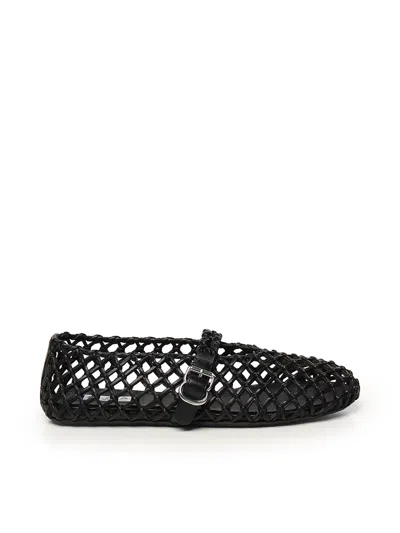 Alaïa Flat Ballerinas In Interwoven Lamb Leather