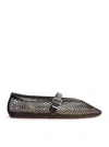 Alaïa Alaia Women Mesh Flat Ballerinas In Black
