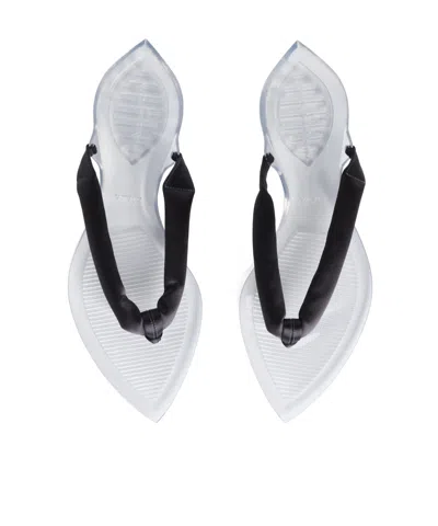 Alaïa Flat Sandals In White