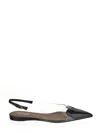 Alaïa Le Cœur Slingback Flats In Black