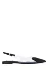 Alaïa Pointed Toe Slingback Sandals Transparent Panel In Multi
