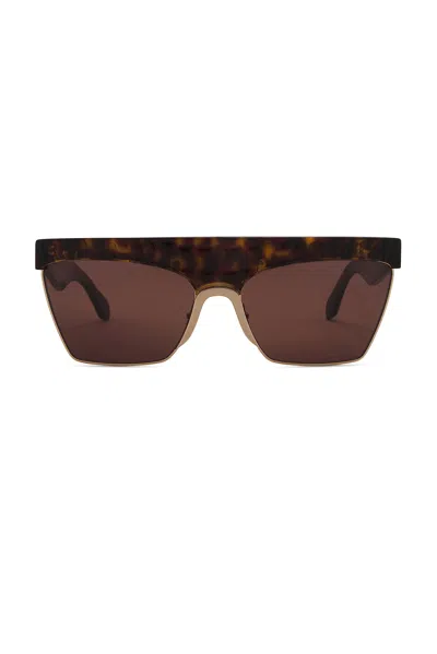 Alaïa Flat Top Sunglasses In Brown