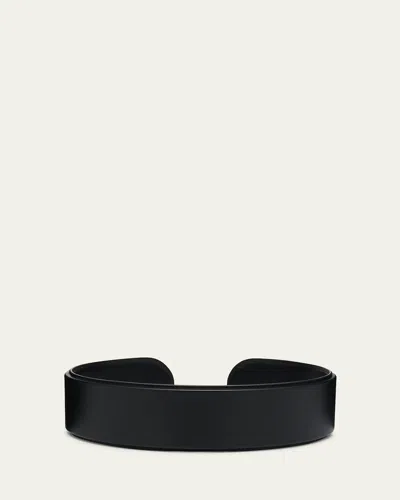 Alaïa Flex Open Wide Cotton Belt In Black