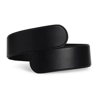 ALAÏA ALAÏA BLACK CALF LEATHER FLEX TWIST BELT