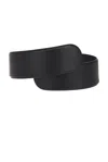 Alaïa Flex Twist Leather Belt In Noir