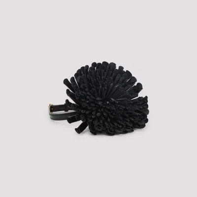 Alaïa Flower Necklace In Black